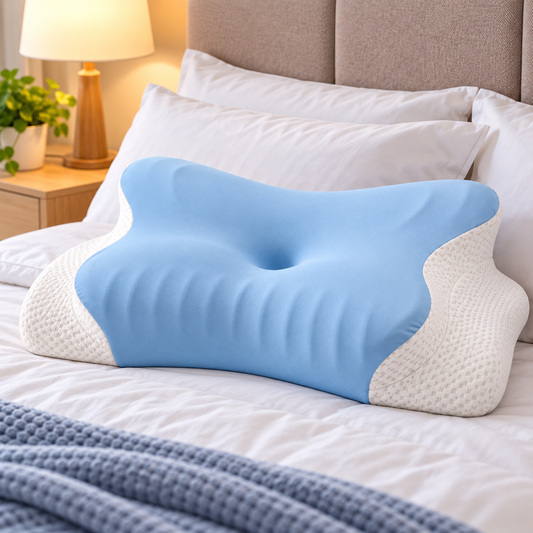 Almohada Mariposa Ortopédica Cervical Zebbris Memory Foam Gel Viscoelástica