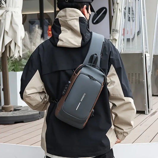 Bolso Manos Libres Mini Morral Para Hombre Tipo Pechera