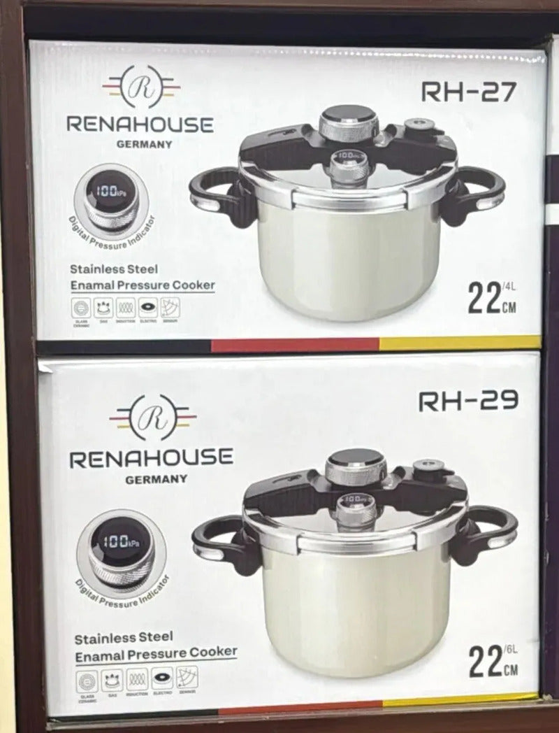 Olla Express Zebbris A Presión 6 Litros En Acero Inoxidable - Plateado