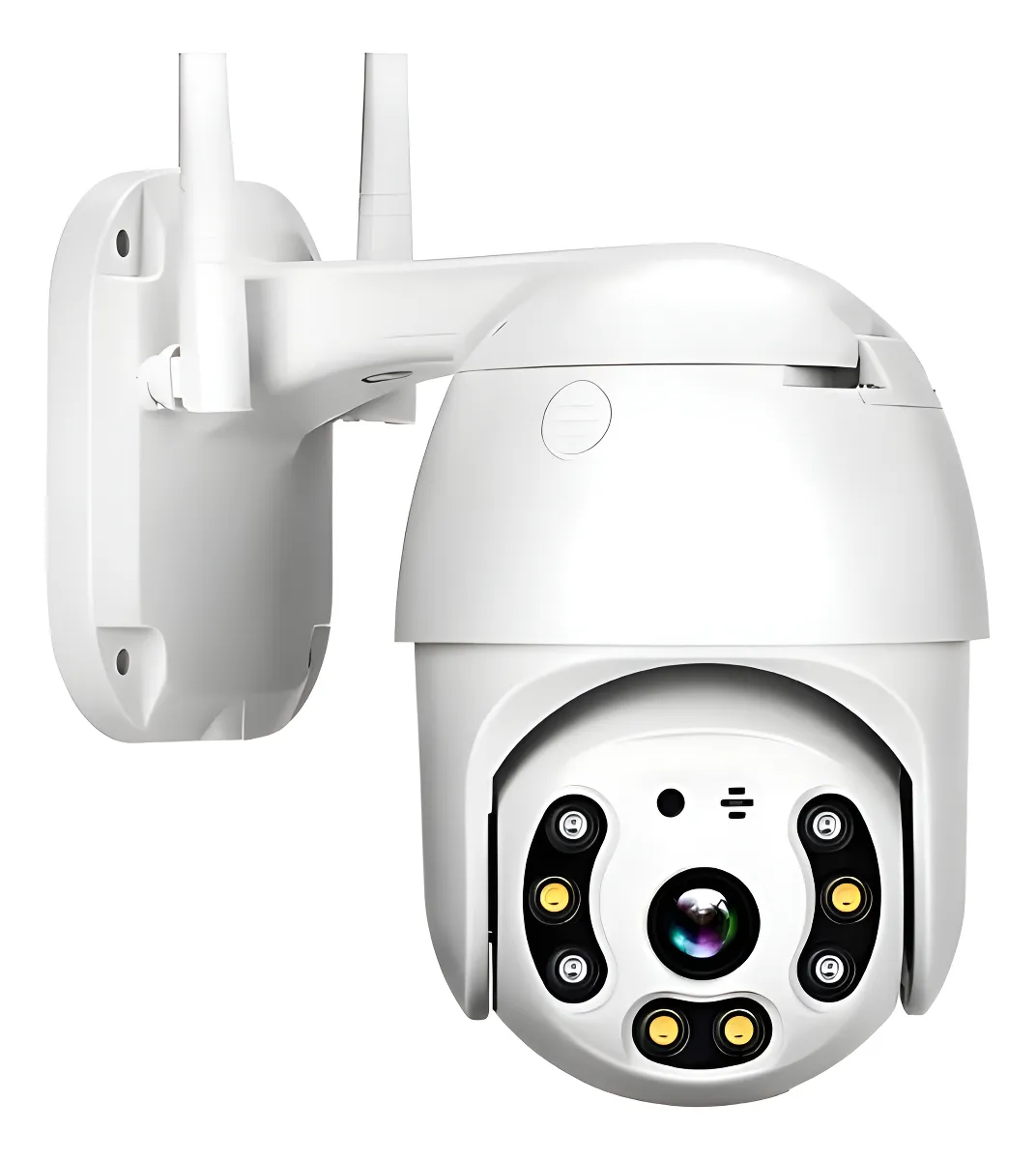 Cámara De Seguridad Domo Exterior Ip Wifi 360° V Noct Jortan Color Blanco