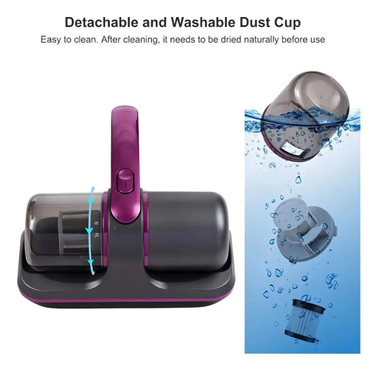 Aspiradora Zebbris Inalámbrica Anti Ácaros Removedor Uv Colo - Negro