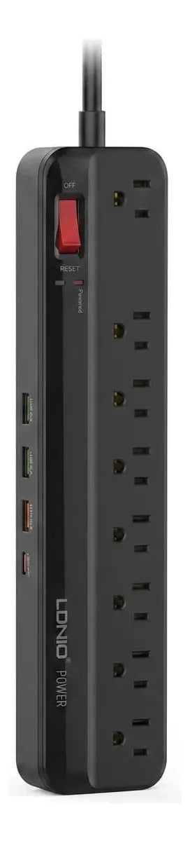 Multitoma Inteligente Extensión Eléctrica 10 En 1 Usb C