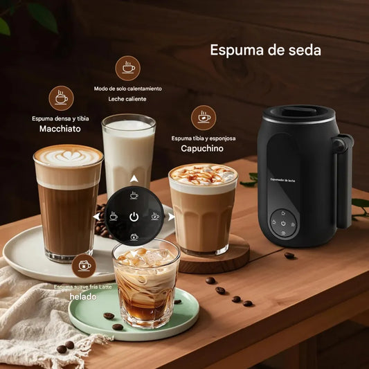 Chocolatera Electrica Espumador Leche Pantalla Digital 250ml Color Negro