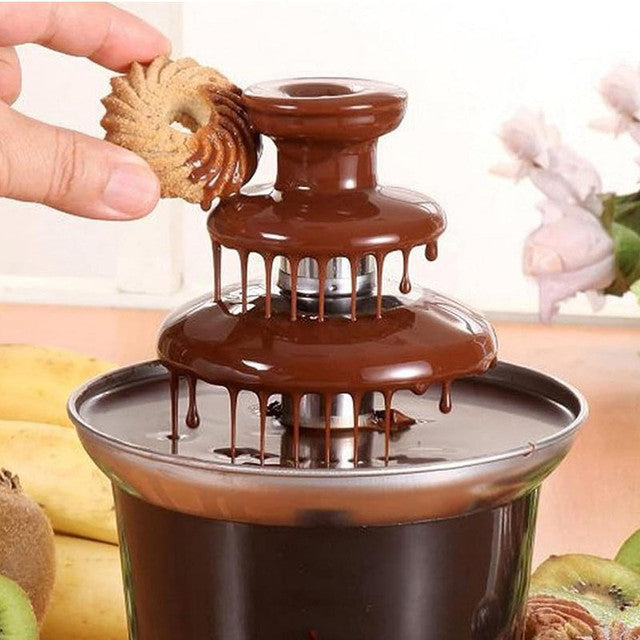 Mini Fuente Chocolate 3 Niveles Fondue Fountain En Acero