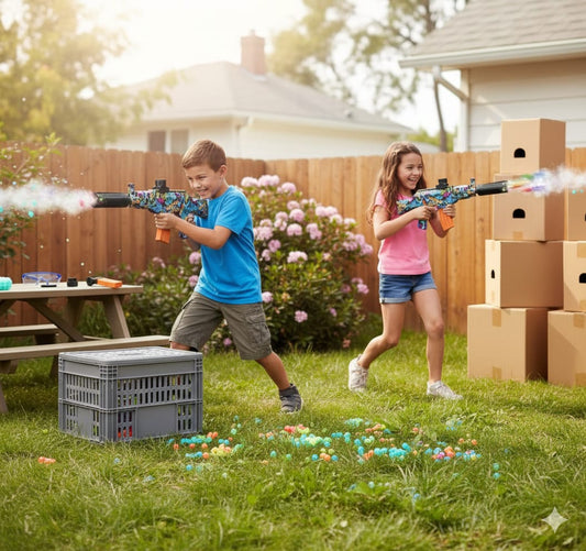 Rifle Zebbris Hidrogel Automática Ak47 Recargable Bolitas Gel