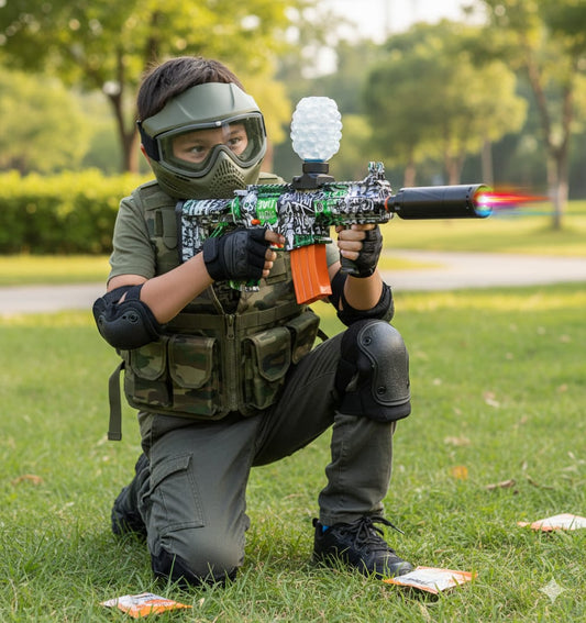 Rifle Zebbris De Hidrogel Juguete M416 Con Luz Para Juegos