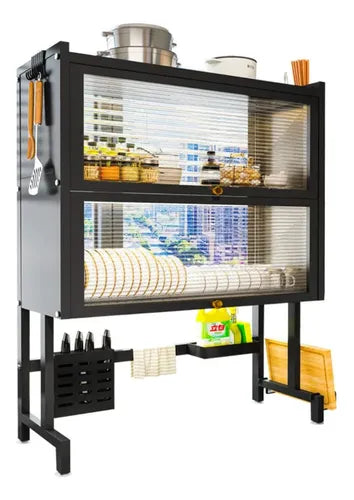 Escurridor Platos Doble Cocina Con Gabinete Zebbris