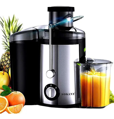 Extractor De Jugos Automatico ZOKANY Frutas Y Verduras Acero 800 Whats