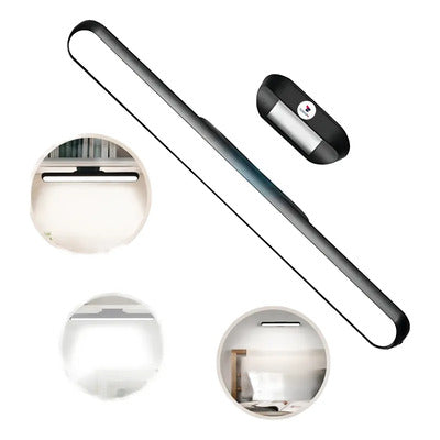 Luz de lectura magnética Tushop LED lámpara de escritorio negra ajustable