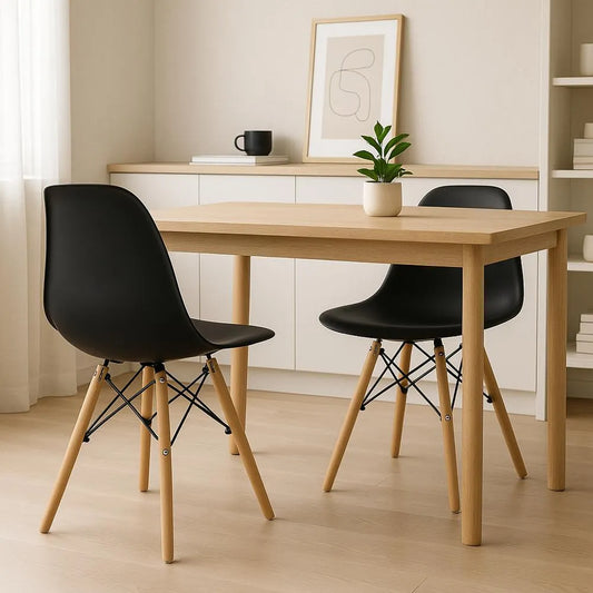 Set 2 Sillas Tipo Eames De Comedor Modernas Colores