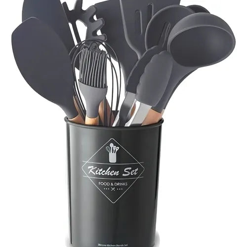 Set De 12 Utensilios Para La Cocina En Silicona