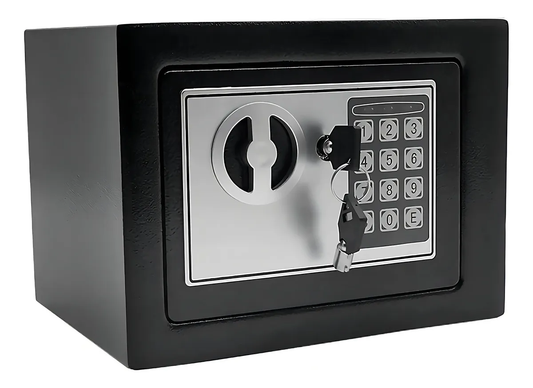 Caja Fuerte Digital De Alta Seguridad Con Código Y Llave Color Negro RECOMENDADO