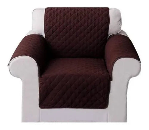 Funda Cobertor ,cubre Sofa Protector Reversible 1 Cuerpo, 2 cuerpos, 3 cuerpos, Color Marrón