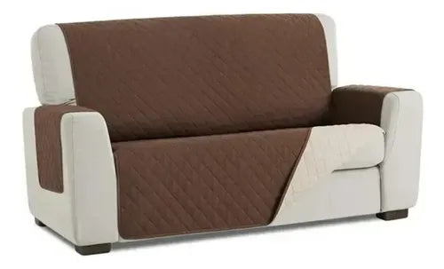 Funda Cobertor ,cubre Sofa Protector Reversible 1 Cuerpo, 2 cuerpos, 3 cuerpos, Color Marrón