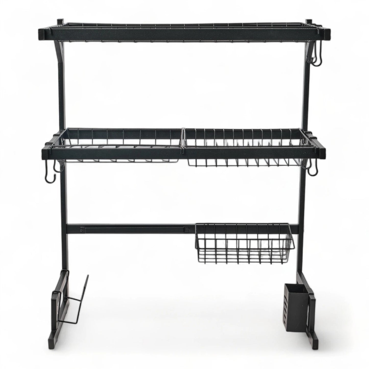 Seca Plato Acero Inoxidable 65cm Escurridor 2 Pisos Zebbris