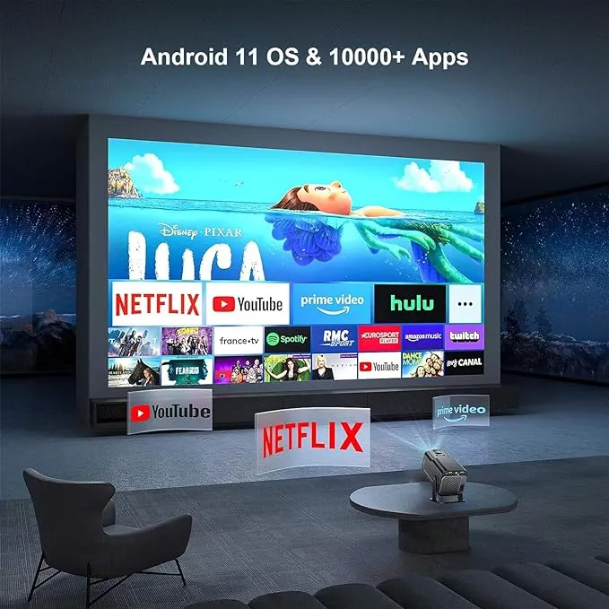 Proyector mini Magcubic HY320 Ultra HD 4K Wifi Android 12000 lúmenes