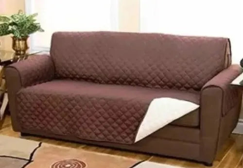 Funda Cobertor ,cubre Sofa Protector Reversible 1 Cuerpo, 2 cuerpos, 3 cuerpos, Color Marrón