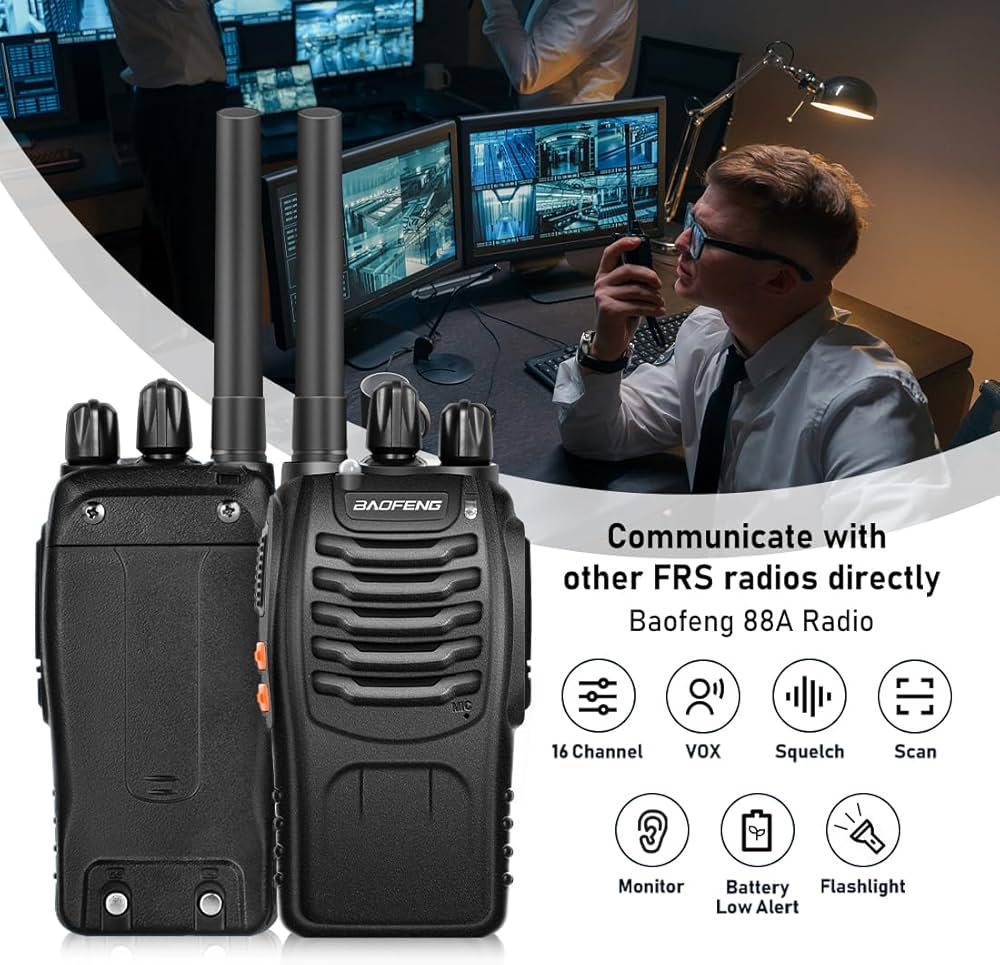 Radio Walkie Talkie Baofeng Bf-888s Uhf X2 Bateria 2800m Ah