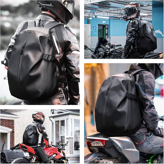 Mochila Zebbris Impermeable Para Casco Y Casco Con Bolsa Trasera
