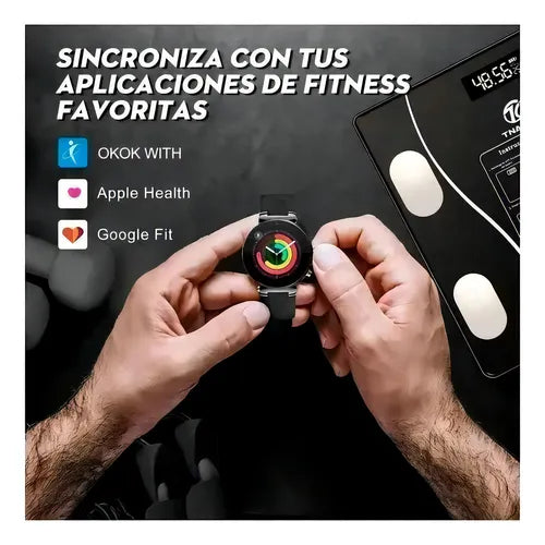 Bascula Para Persona Digital Bluetooht Color Negro