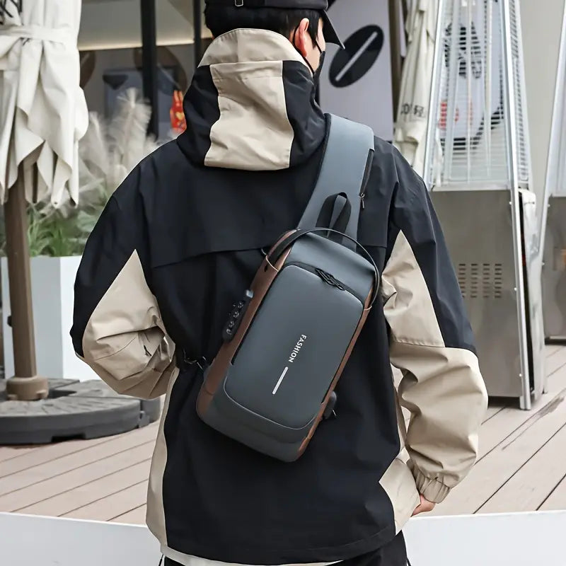 Bolso Manos Libres Mini Morral Para Hombre Tipo Pechera