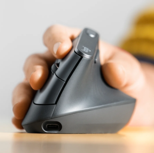 Mouse Vertical Ergonómico Oficina Usb 5 Botones Optico Cable