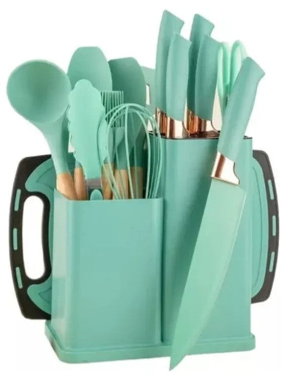 Juego De Utensilios De Cocina 19 Unidades De Cocina