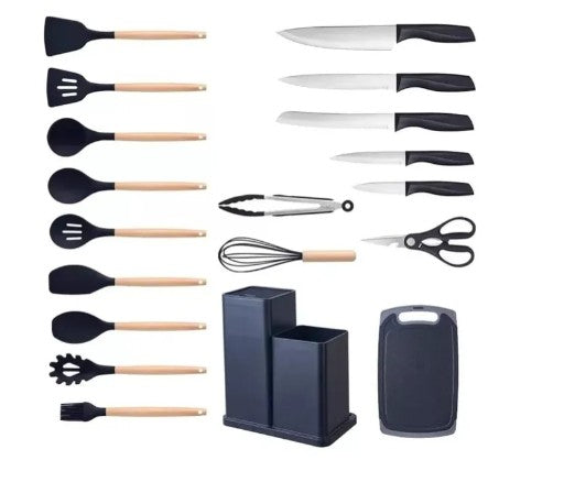 Juego De Utensilios De Cocina 19 Unidades De Cocina