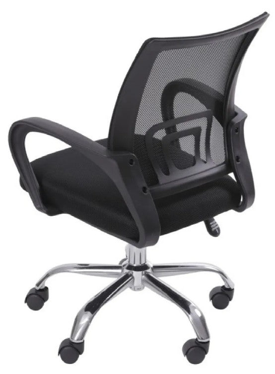 Silla Para Oficina Escritorio Ergonómica Color Negro Material Del Tapizado Mesh