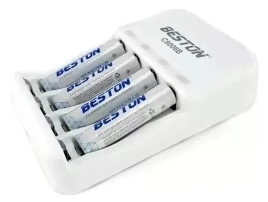 Pilas Beston Aaa Recargable X4 Con Cargador