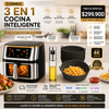 Combo Freidora De Aire Sin Aceite 12l Clickhome + Obsequios