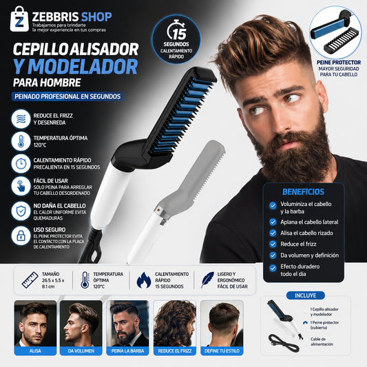 Plancha Para La Barba Y El Cabello Plancha Para Hombres
