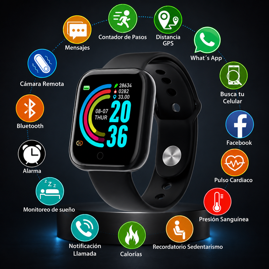 Reloj Inteligente T500 Negro Smart Watch