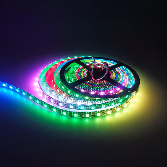 Cinta Led Luces 5mts Multicolor 5050 Bluetooth + Control Luz Colores 110v