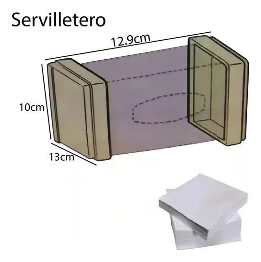 Organizador Cocina Magnetico De Nevera 5 Piezas Dispensador Color Blanco