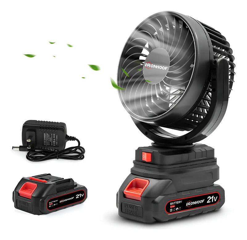 Mini Ventilador Zebbris Portátil Recargable Inalámbrico 5inc - Negro