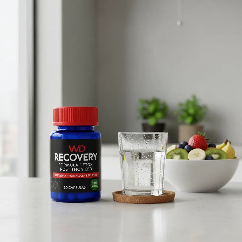 Wd Recovery Detox Thc Y/o Cbd Por 60 Cápsulas 100% Natural