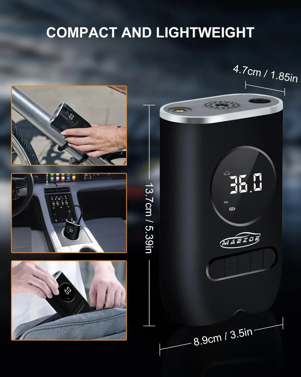 Compresor Zebbris Aire Mini Batería Portátil 3668 25ml 0.068 - Negro - 50h - Monofásica