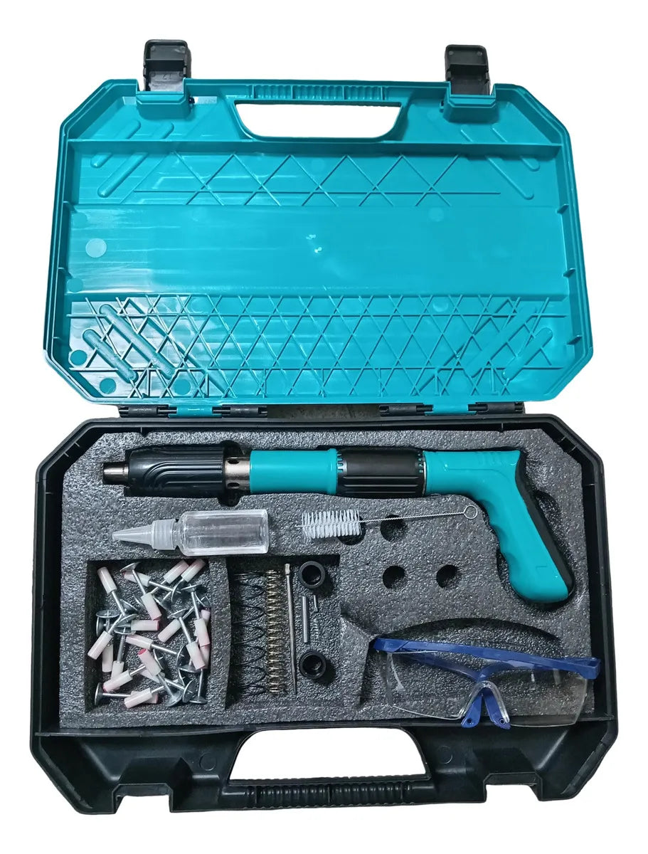 Pistola Clavos Acero Neumática Clavadora Remaches Manual