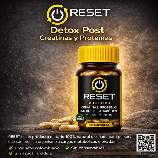 Reset Detox Post Proteínas, Creatinas Y Suplementos Por 60 C Sin Sabor