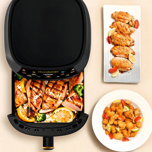 Freidora De Aire Sin Aceite 12l Schaffhausen, Digital Color Negro