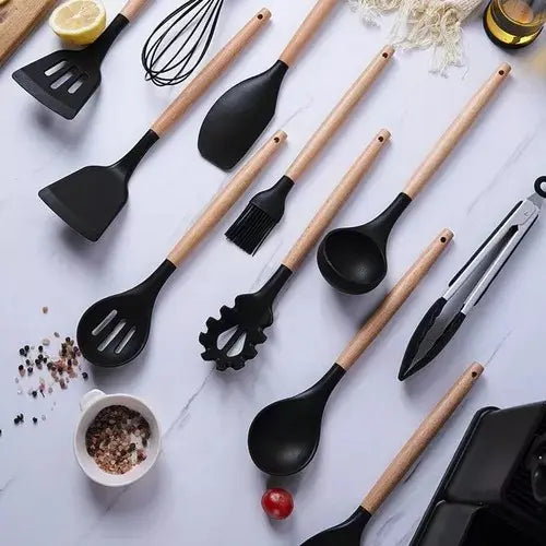 Set Utensilios De Cocina Zebbris Silicona Juego De Cuchillos X19