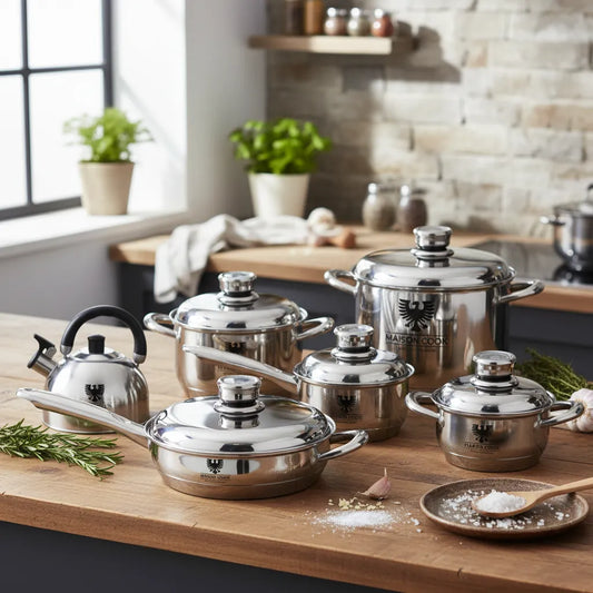 Batería De Ollas 13 Piezas Acero Termostato Maison Cook