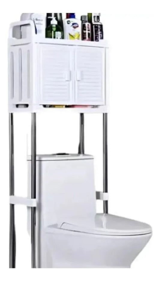 Estante Organizador Zebbris Baño Gabinete Superior Multiusos Blanco