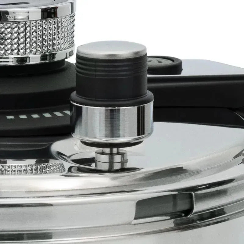 Olla Express Zebbris A Presión 6 Litros En Acero Inoxidable - Plateado