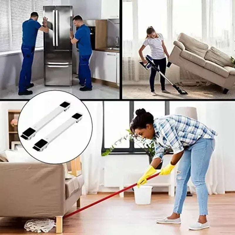 Soporte Zebbris Base Ruedas Estufa Lavadora Refrigerador - Blanco