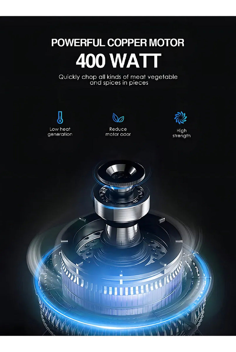 Picadora Eléctrica Sokany Sk-7020 Procesador De Alimentos Color Plateado