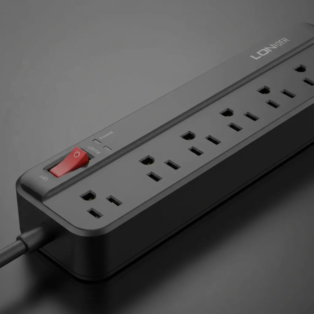 Multitoma Inteligente Extensión Eléctrica 10 En 1 Usb C