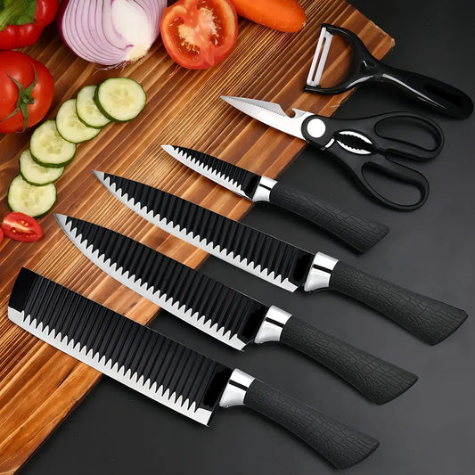 Juego Cuchillos Acero Inoxidable Pelador Cerámico Cocina X 6