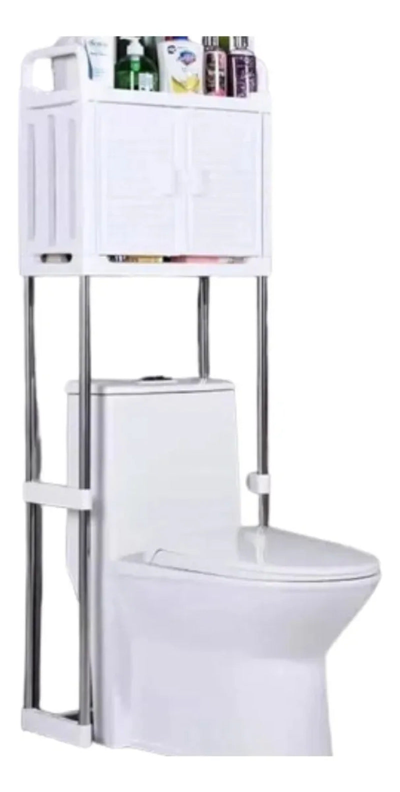 Estante Organizador Zebbris Baño Gabinete Superior Multiusos Blanco